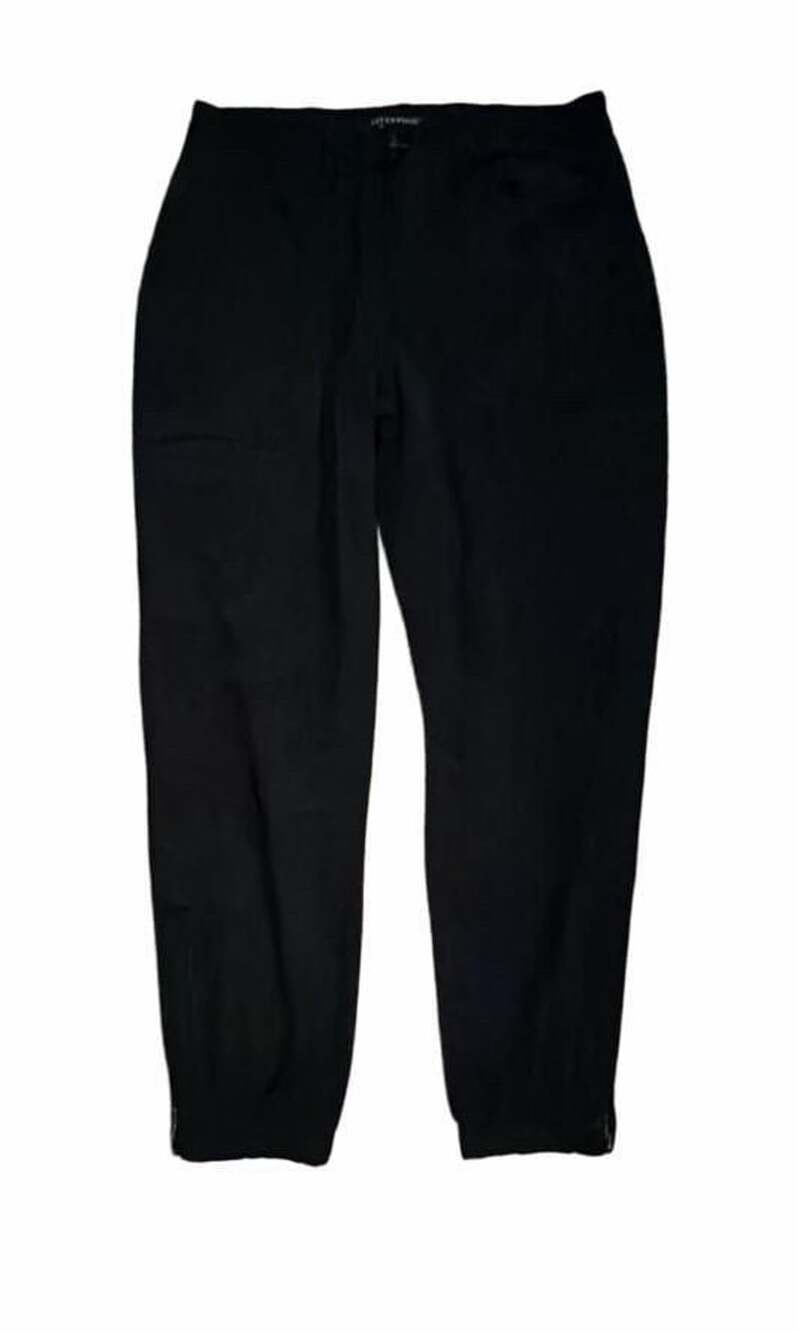 Liverpool Los Angeles Black Jacquard Camo Jogger Pants Size 8/29